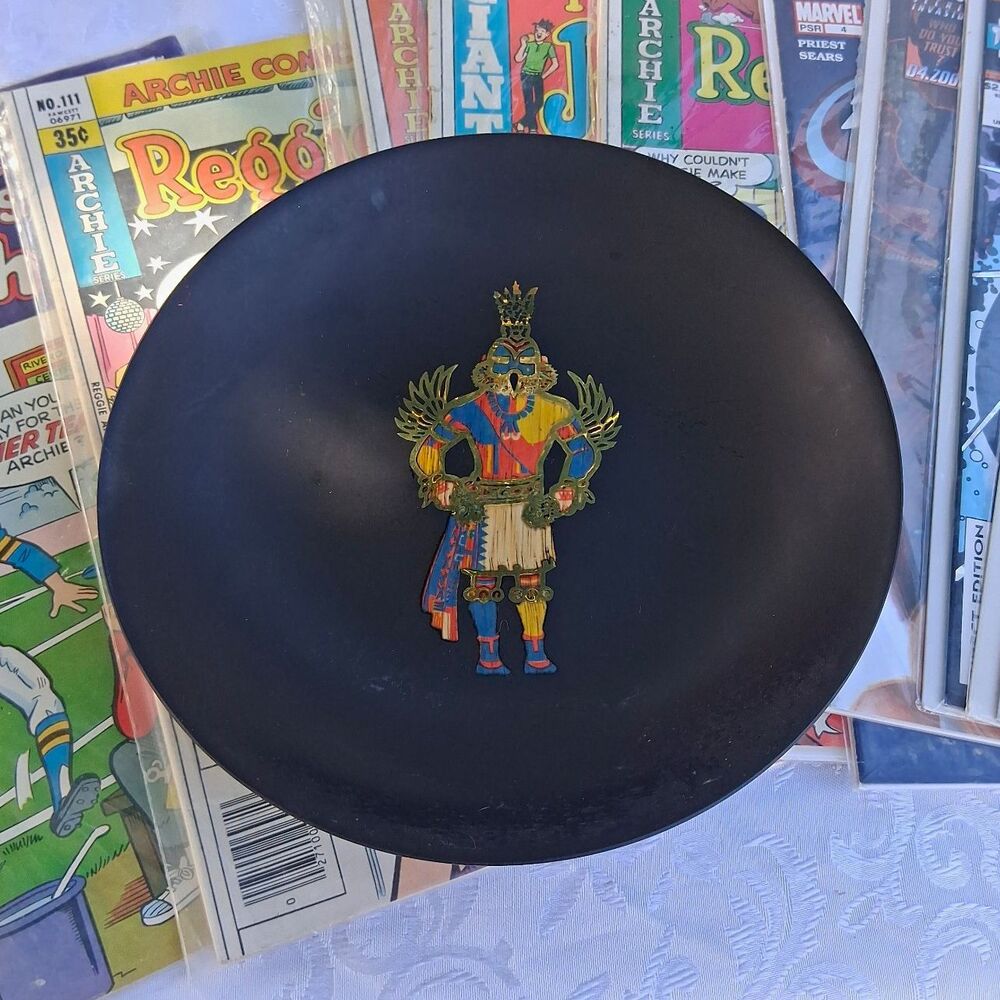 MCM Couroc of Monterey Hand Inlaid Hopi Hummingbird Kachina Shipping Included